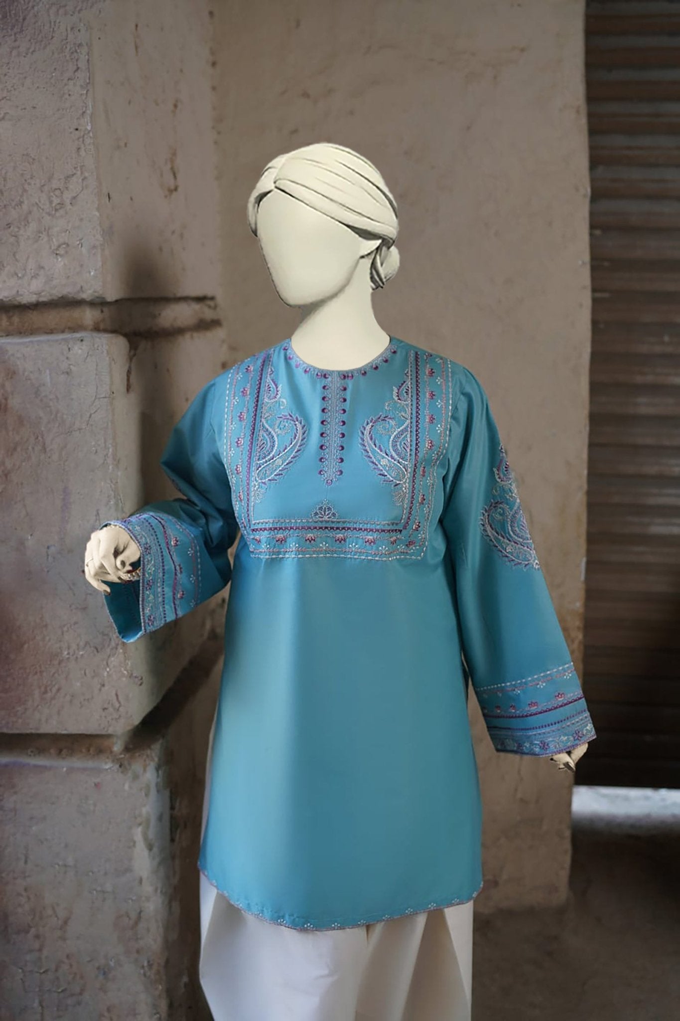 Aroha Lawn Emb Co‑Ord Set - Almia