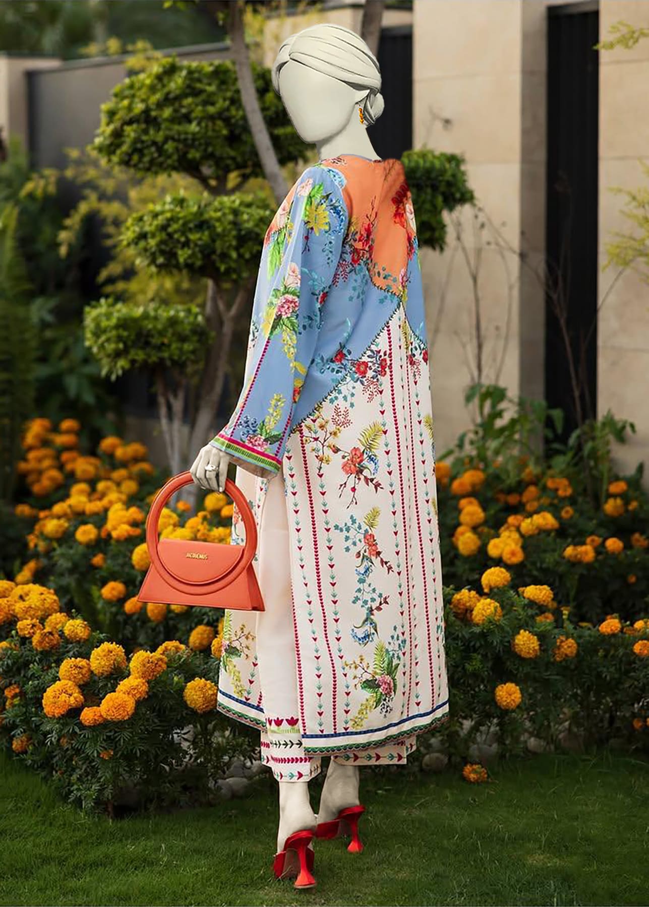 Azmin Digital Lawn 2Pc - Almia
