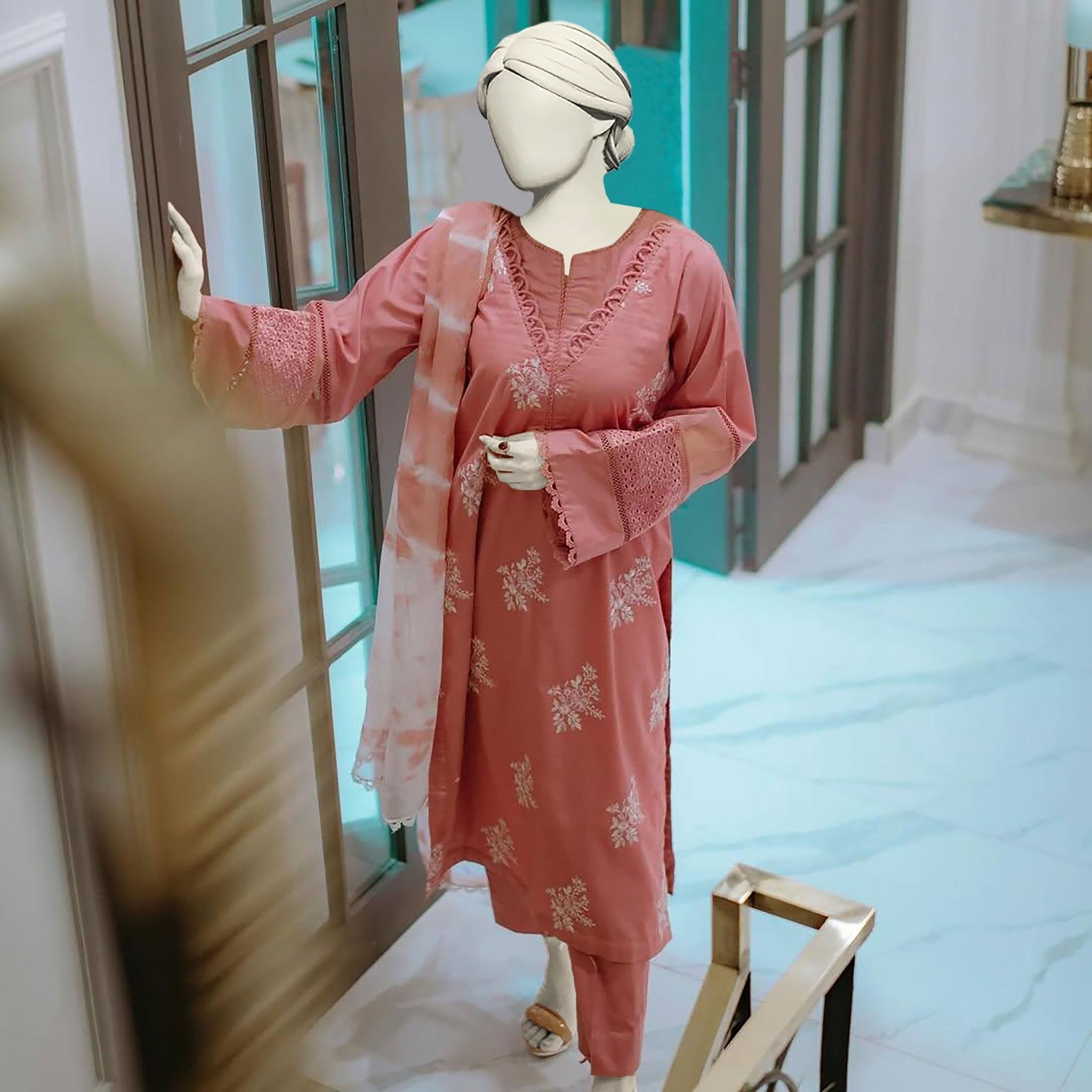 Horiya lawn stitched co - ord set - Almia