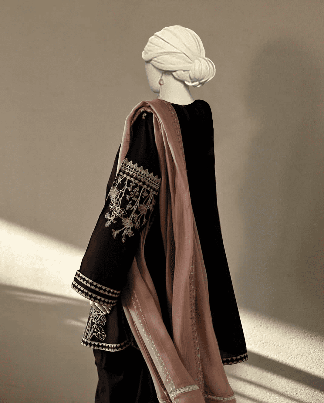 Zaib Luxury Co - Ord Set With Farshi - Almia