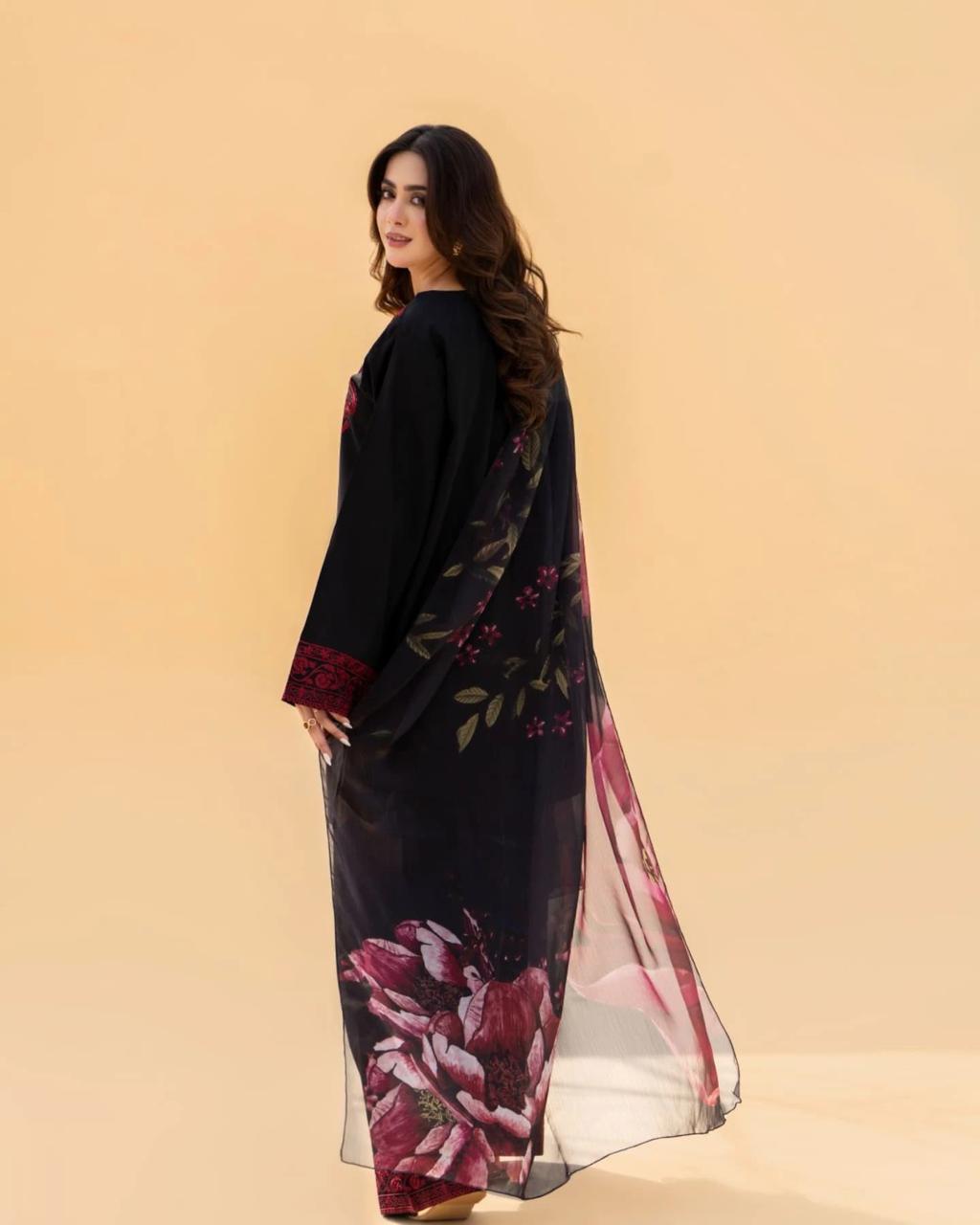 ZAROON LAWN 3PC ( FARSHI SHALWAR ) - Almia
